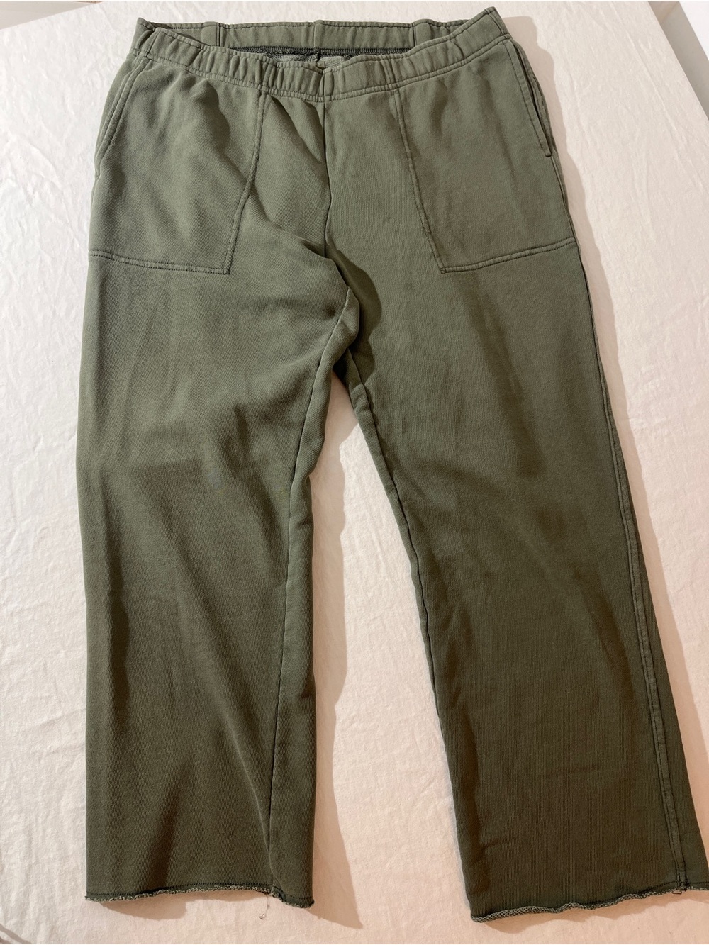 aerie Olive Green Relaxed Track Pants